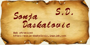 Sonja Daskalović vizit kartica